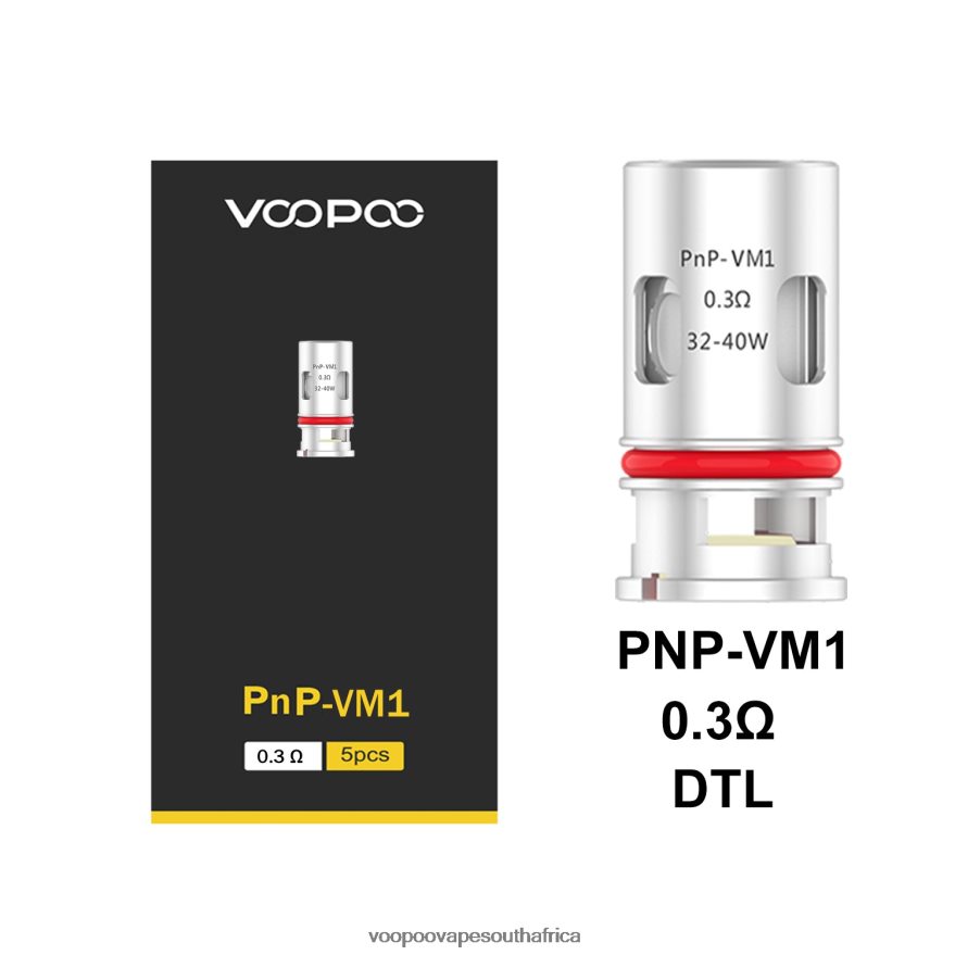VOOPOO PNP Coils (5Pcs) 8H4DNL596 PnP-VM1 VOOPOO vape coils