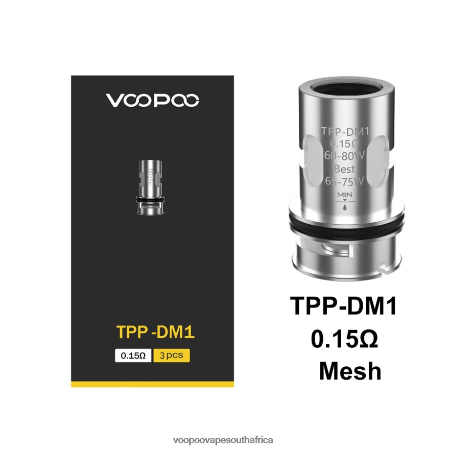 VOOPOO TPP Coils (3Pcs) 8H4DNL585 TPP-DM1 VOOPOO vape pod