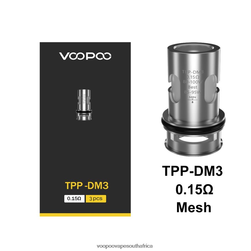 VOOPOO TPP Coils (3Pcs) 8H4DNL610 TPP-DM3 VOOPOO drag south africa