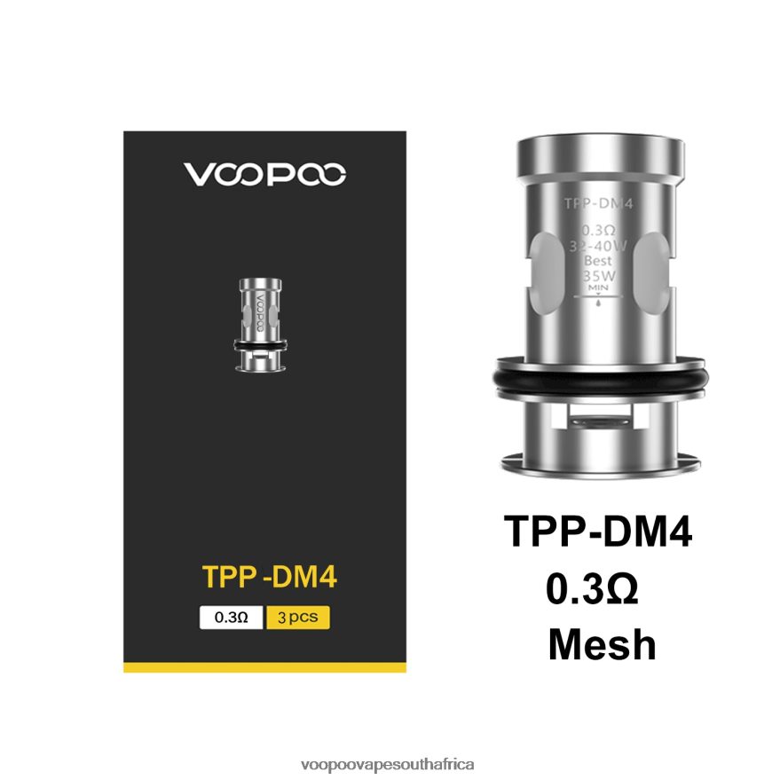 VOOPOO TPP Coils (3Pcs) 8H4DNL611 TPP-DM4 VOOPOO vape south africa