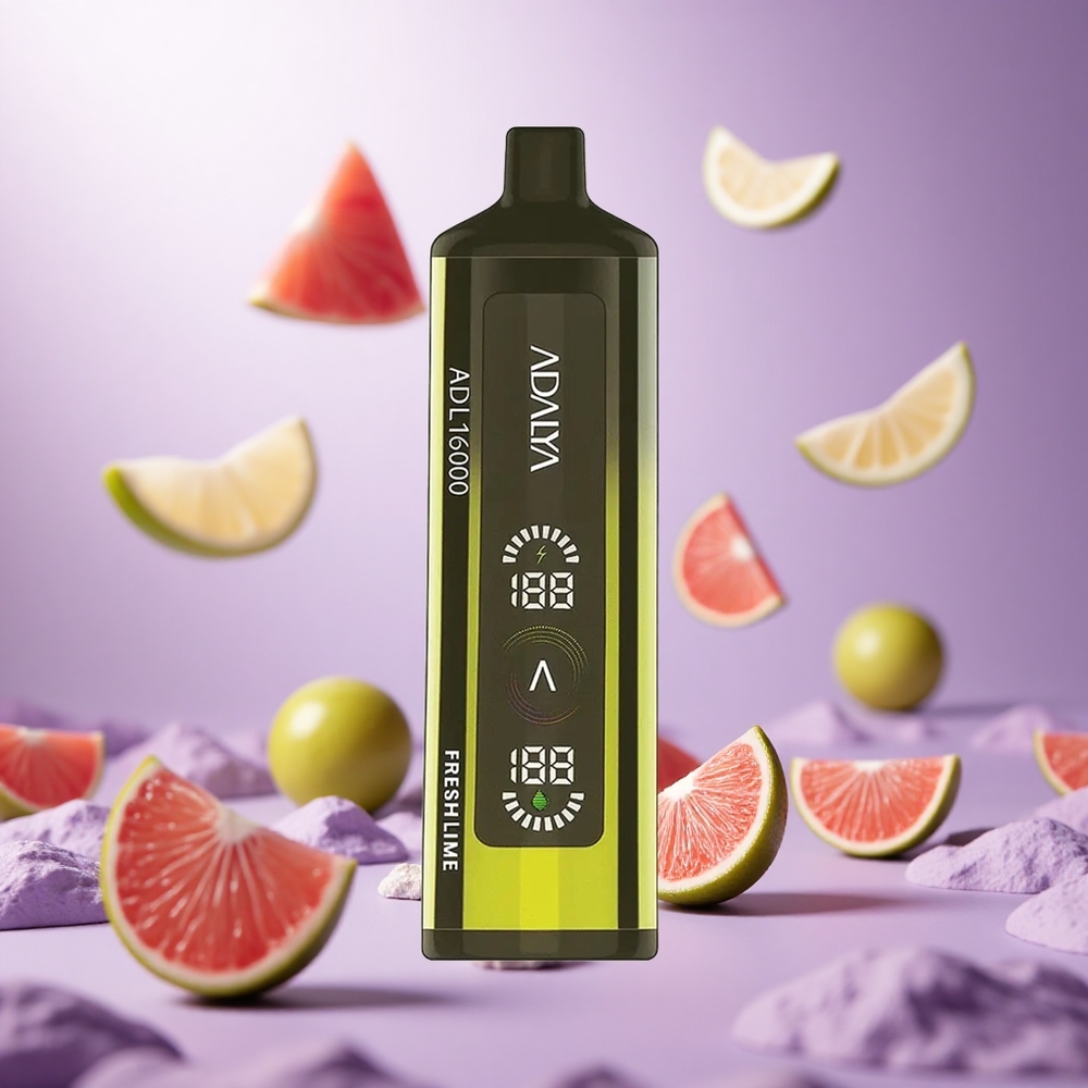 Fresh Lime Adalya ADL 16000 PRO Puffs Digital Screen USB-C vape suppliers South Africa