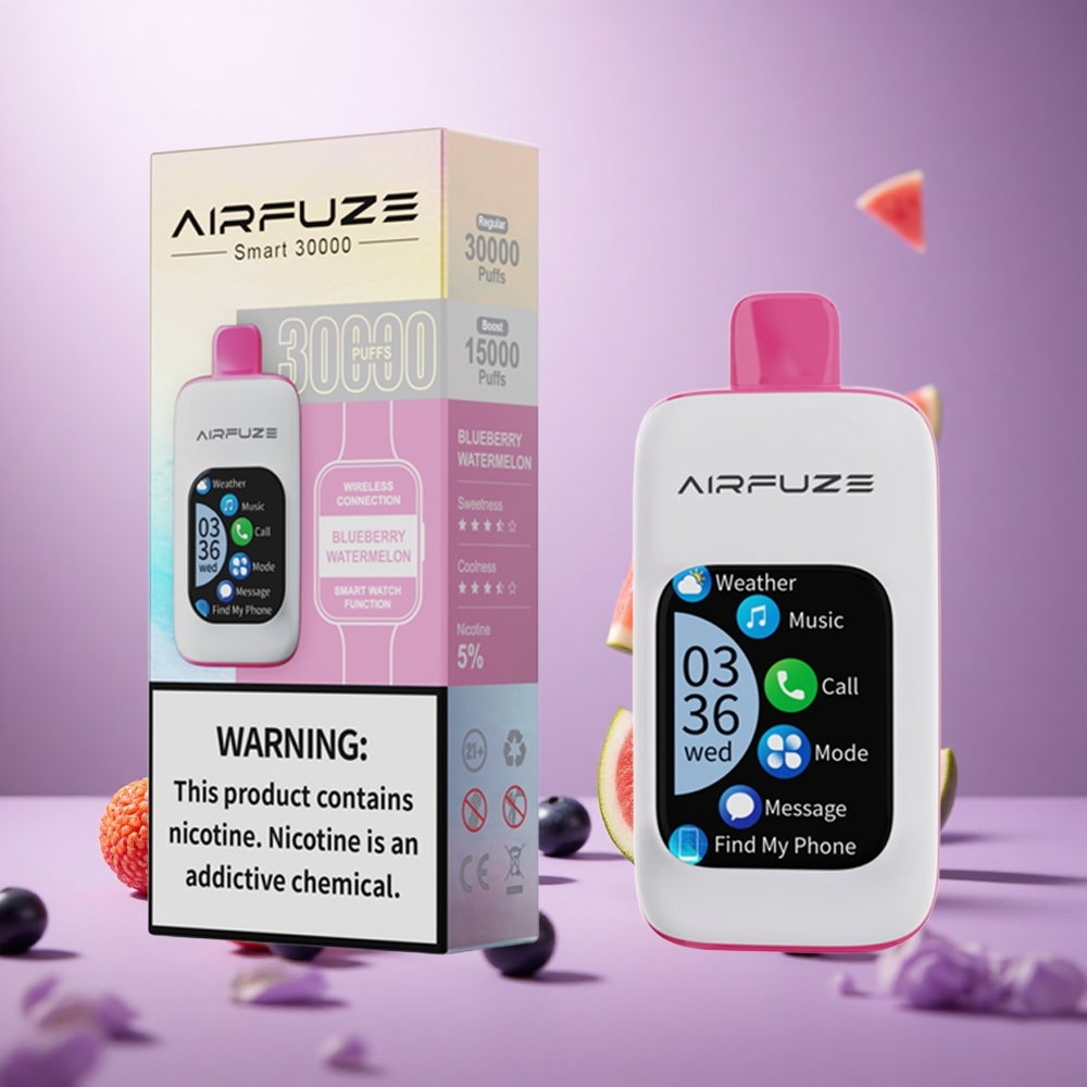 Blueberry Watermelon AirFuze Smart 30000 Puffs Disposable Vape with 900mAh Battery vape suppliers South Africa