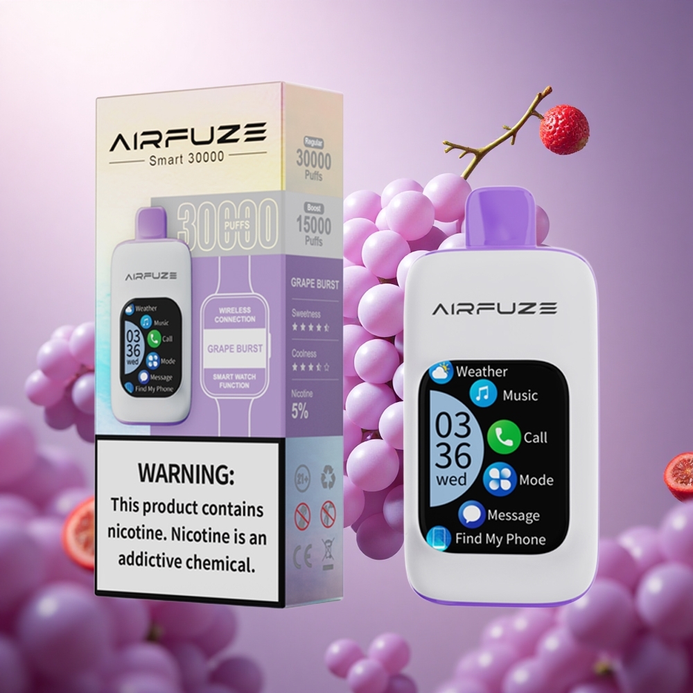 Grape Burst AirFuze Smart 30000 Puffs 900mAh vape suppliers South Africa