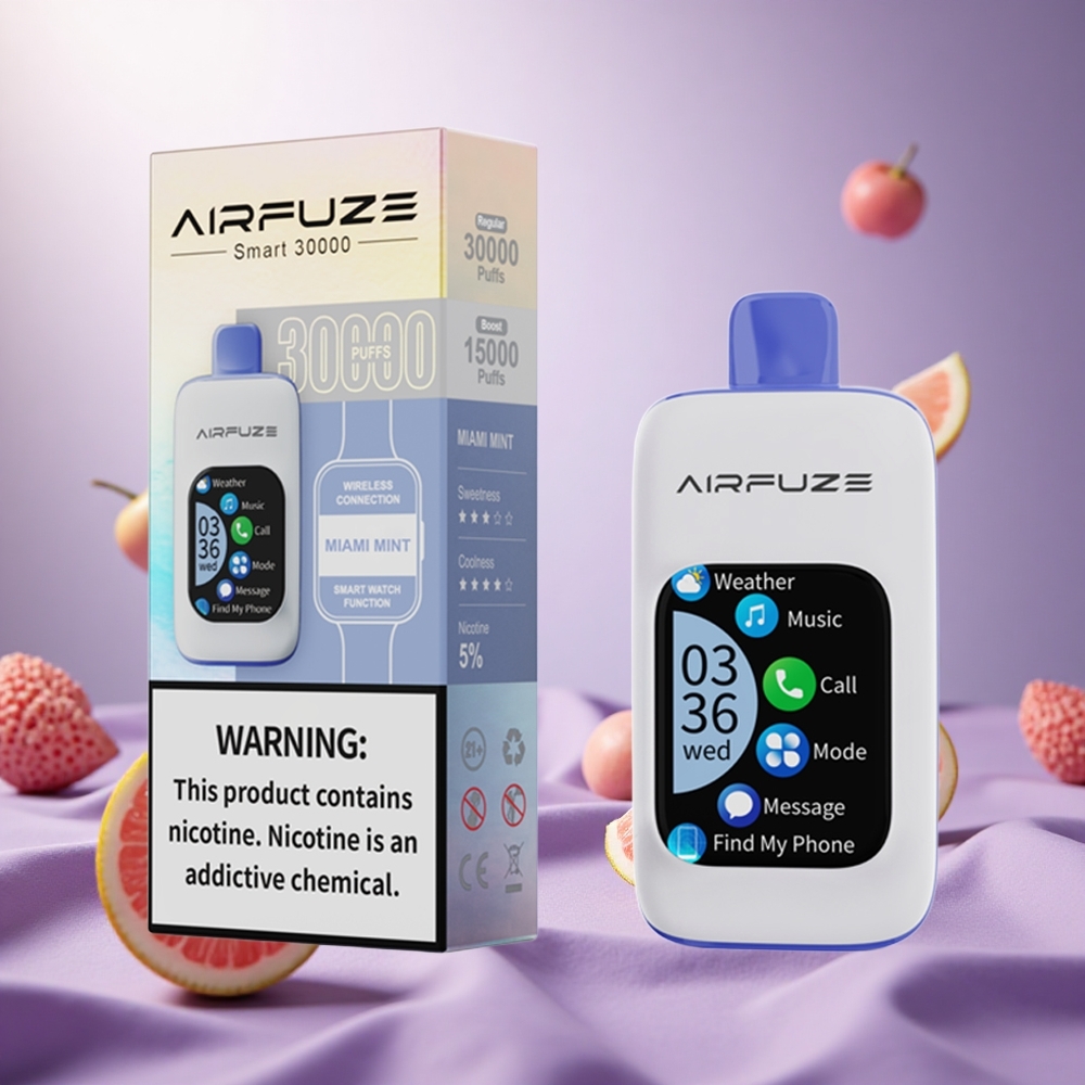 Miami Mint AirFuze Smart 30000 Puffs Disposable Vape 900mAh Type-C vape suppliers South Africa