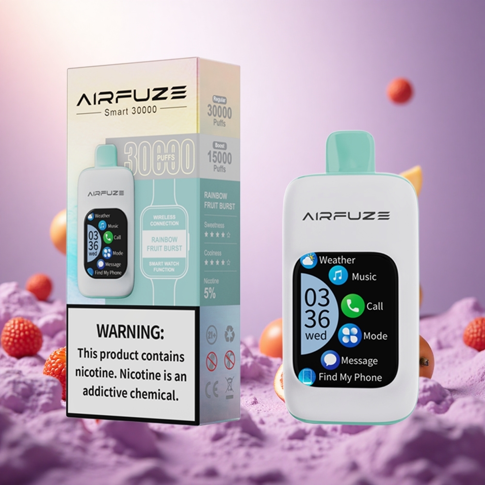 Rainbow Fruit Burst AirFuze Smart 30000 Puffs Disposable Vape with 900mAh Battery vape suppliers South Africa