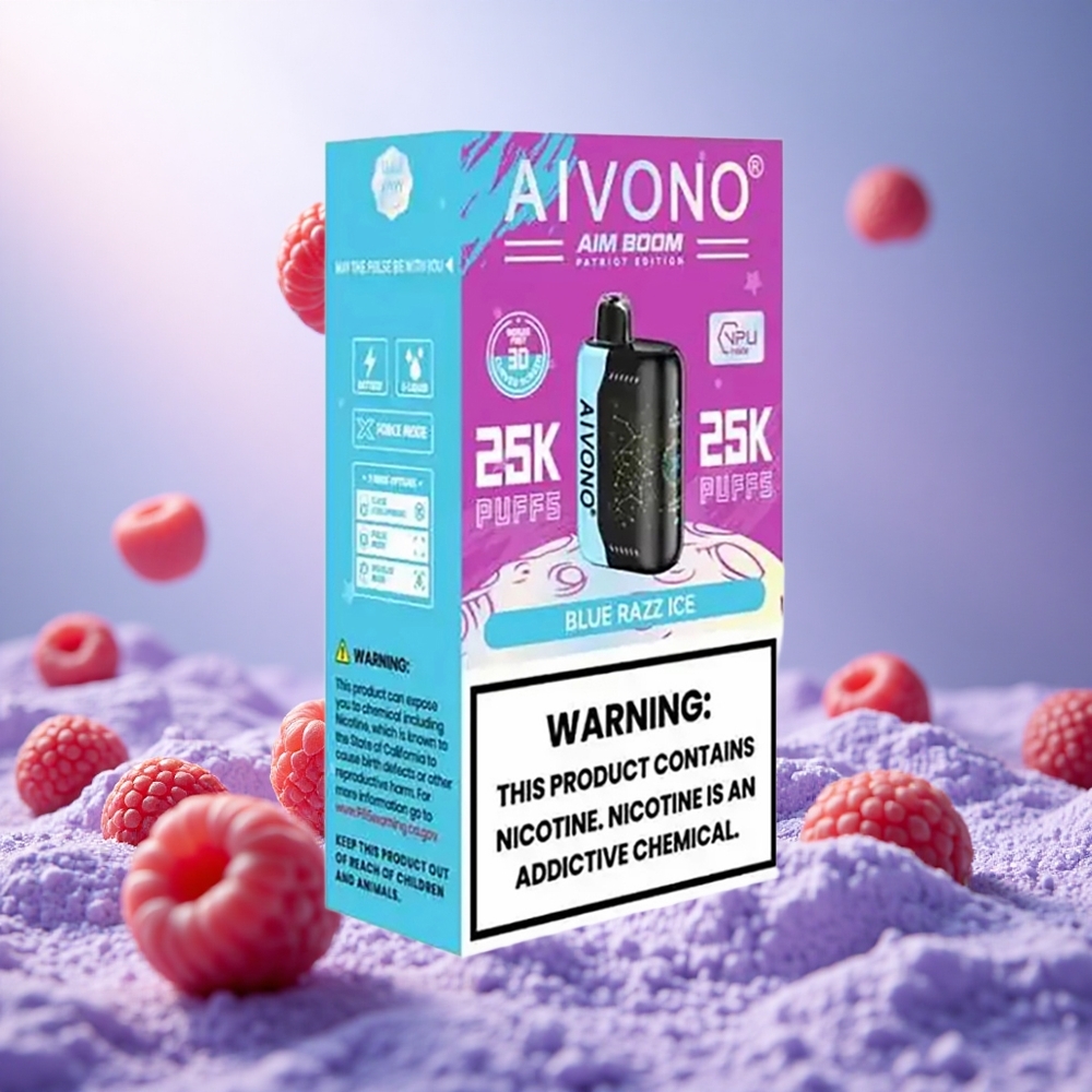 Blue Razz Ice Aivono Aim Boom 25000 Puffs 650mAh Battery vape suppliers South Africa