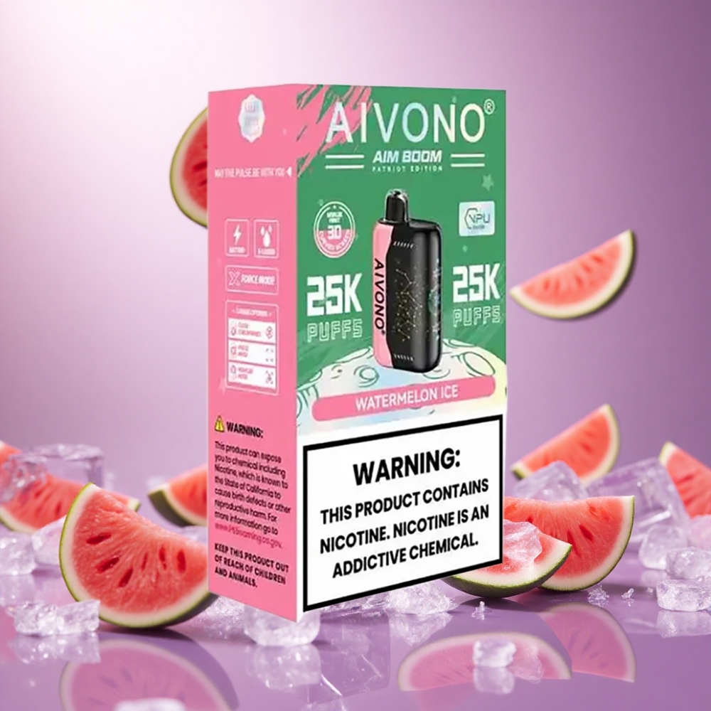 Watermelon Ice Aivono Aim Boom 25000 Puffs Disposable Vape 650mAh Battery vape suppliers South Africa