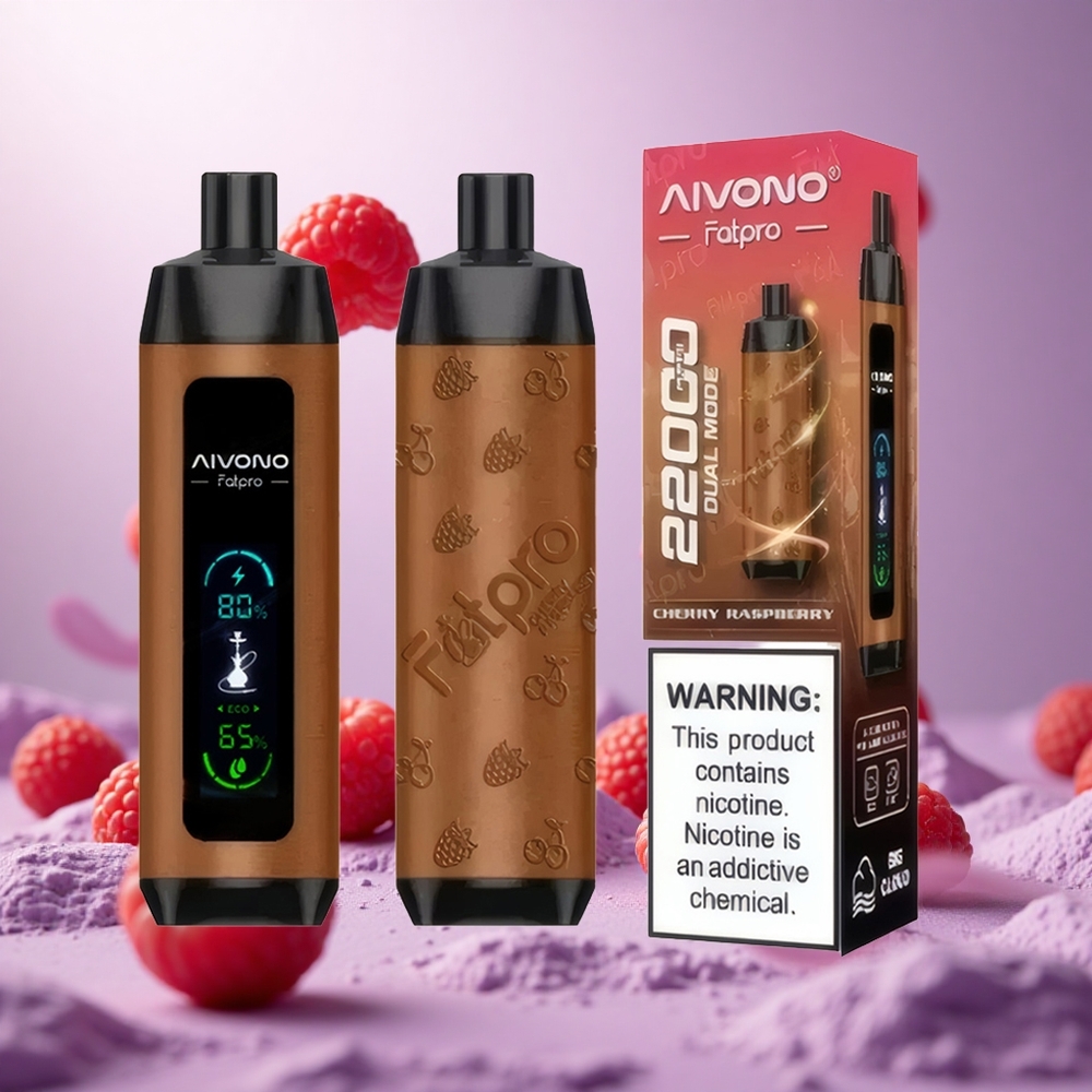 Cherry Raspberry Aivono Aim Fatpro 22000 Puffs 28ml 600mah Rechargeable vape suppliers South Africa
