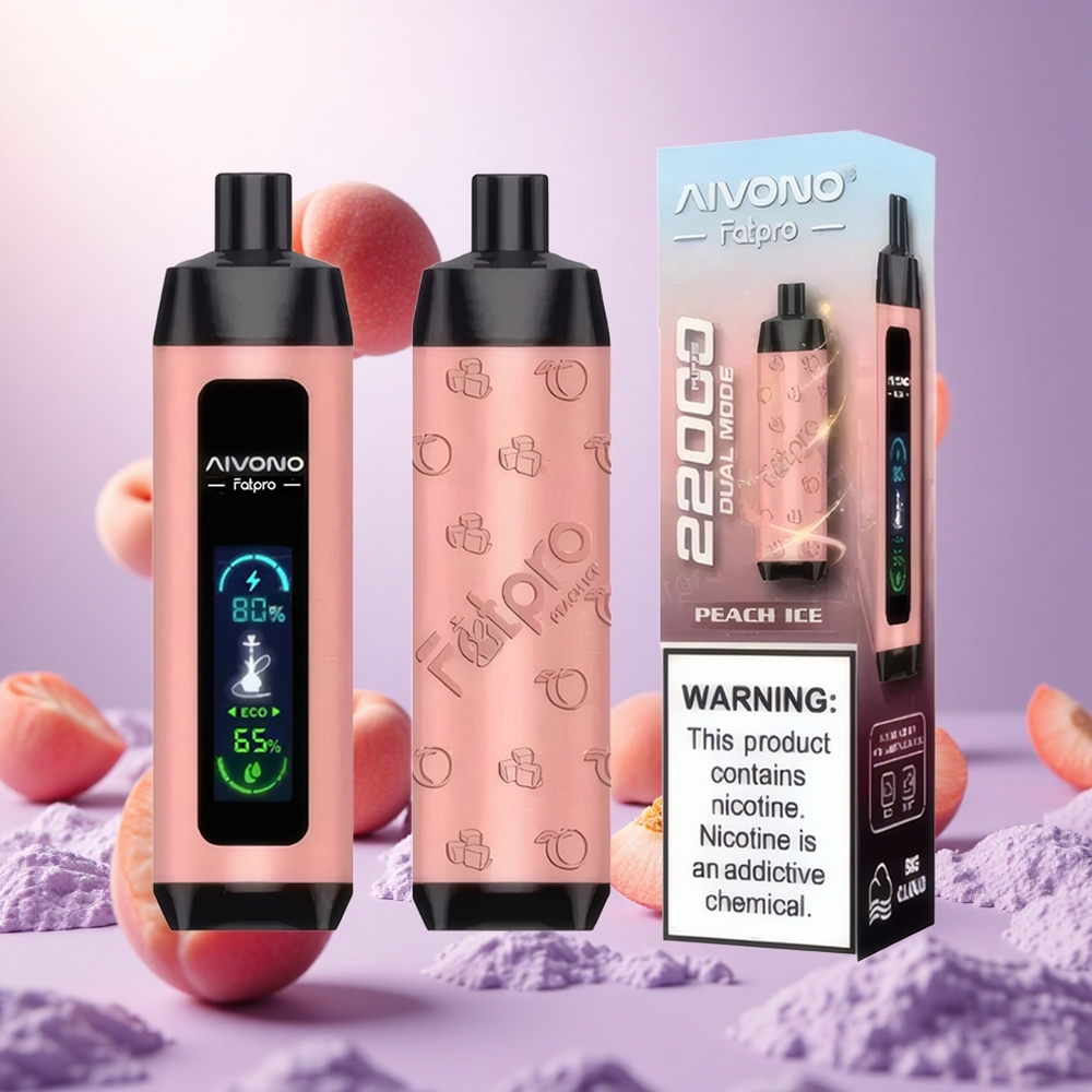 Peach Ice Aivono Aim Fatpro 22000 Puffs Disposable Vape Eco/Boost Dual Modes vape suppliers South Africa