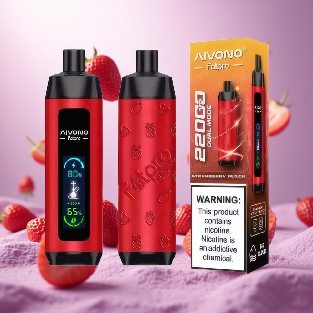Strawberry Punch Aivono Aim Fatpro 22000 Puffs 28ml 600mah vape suppliers South Africa