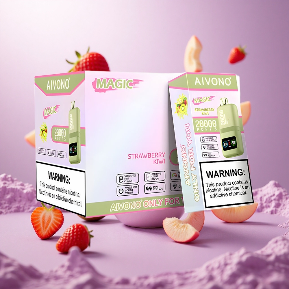 Strawberry Kiwi Aivono Aim Magic 20000 Puffs Dual Mesh Coils vape suppliers South Africa