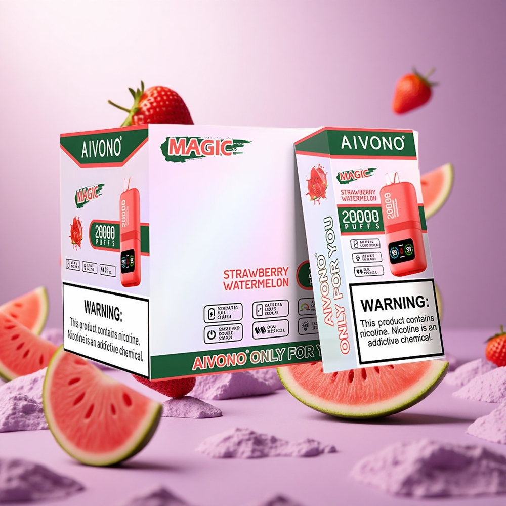 Strawberry Watermelon Aivono Aim Magic 20000 Puffs Dual Mesh Coils vape suppliers South Africa
