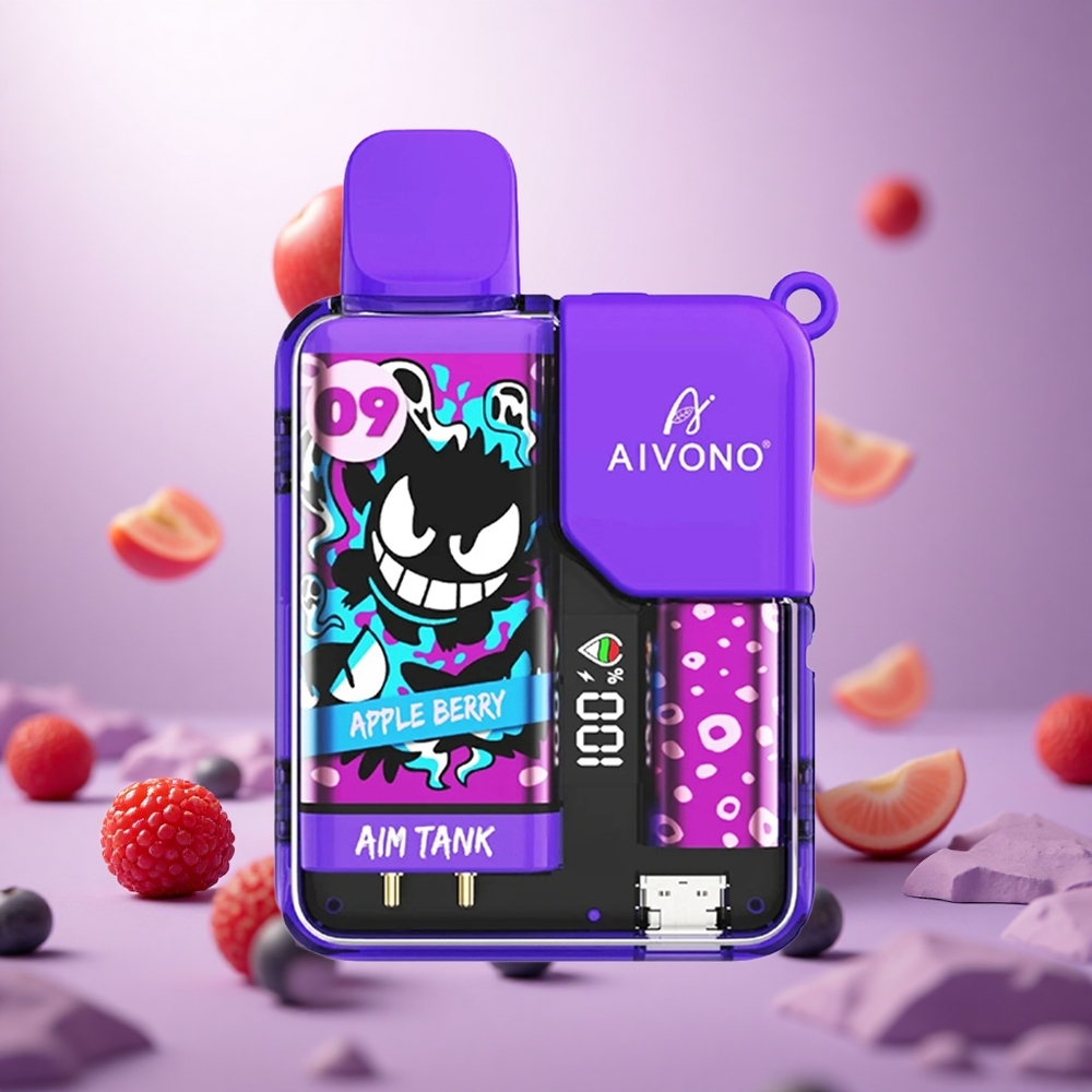 Apple Berry Aivono AIM-TANK 9500 Puffs 18ml E-liquid vape suppliers South Africa