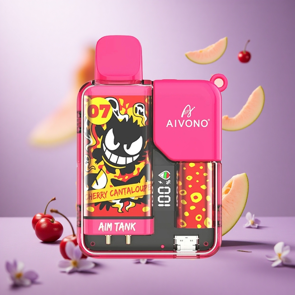 Cherry Cantaloupe Aivono AIM-TANK 9500 Puffs 18ml 650mAh vape suppliers South Africa
