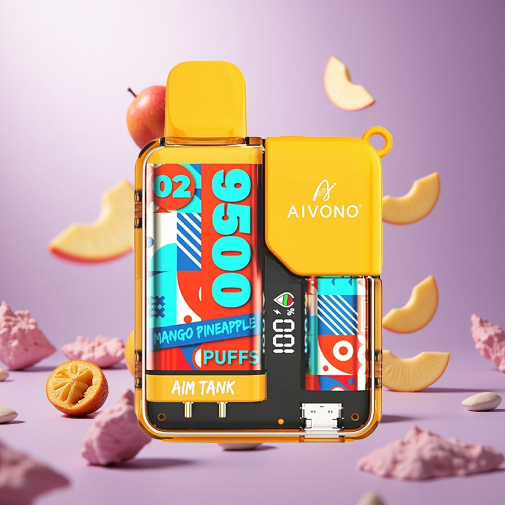 Mango Pineapple Aivono AIM-TANK 9500 Puffs 18ml E-liquid 650mAh Battery vape suppliers South Africa