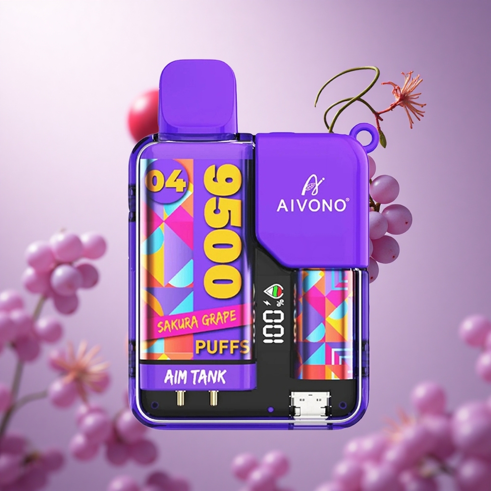 Sakura Grape Aivono AIM-TANK 9500 Puffs 18ml 650mAh vape suppliers South Africa