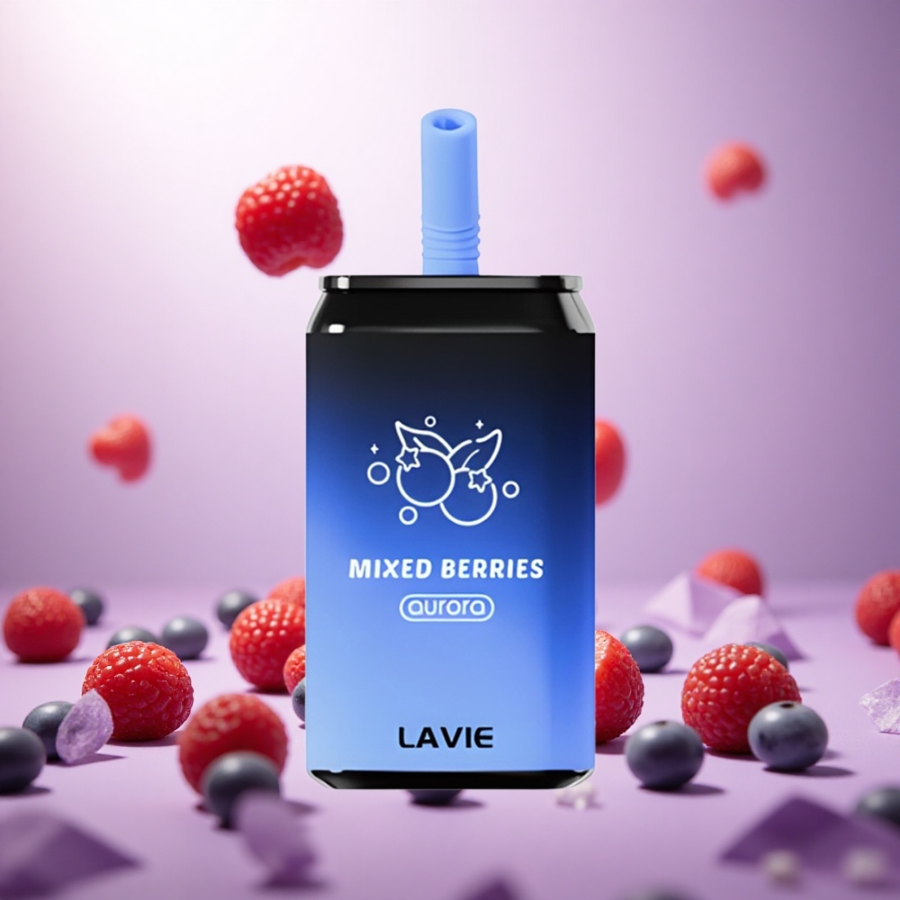 Mixed Berries LAVIE Aurora 11000 Puffs 22ML Type C Rechargeable vape suppliers South Africa