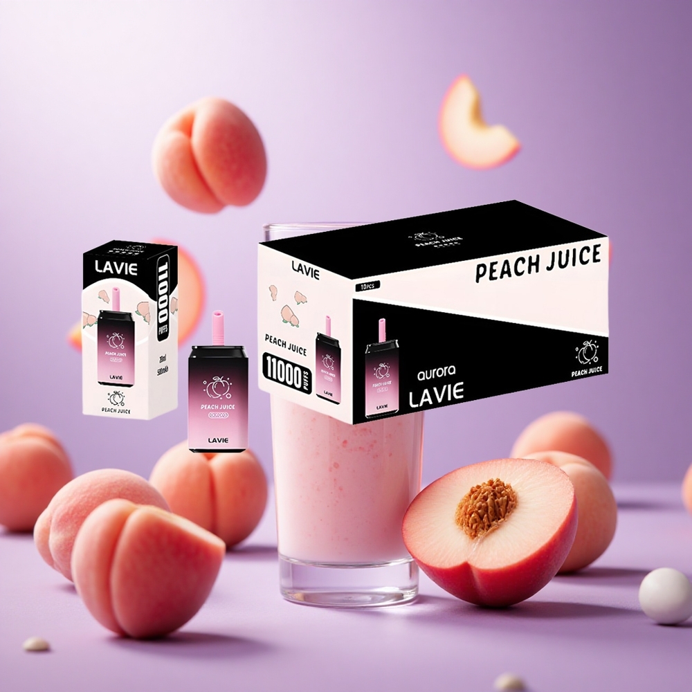 Peach Juice LAVIE Aurora 11000 Puffs 22ML Disposable Vape vape suppliers South Africa