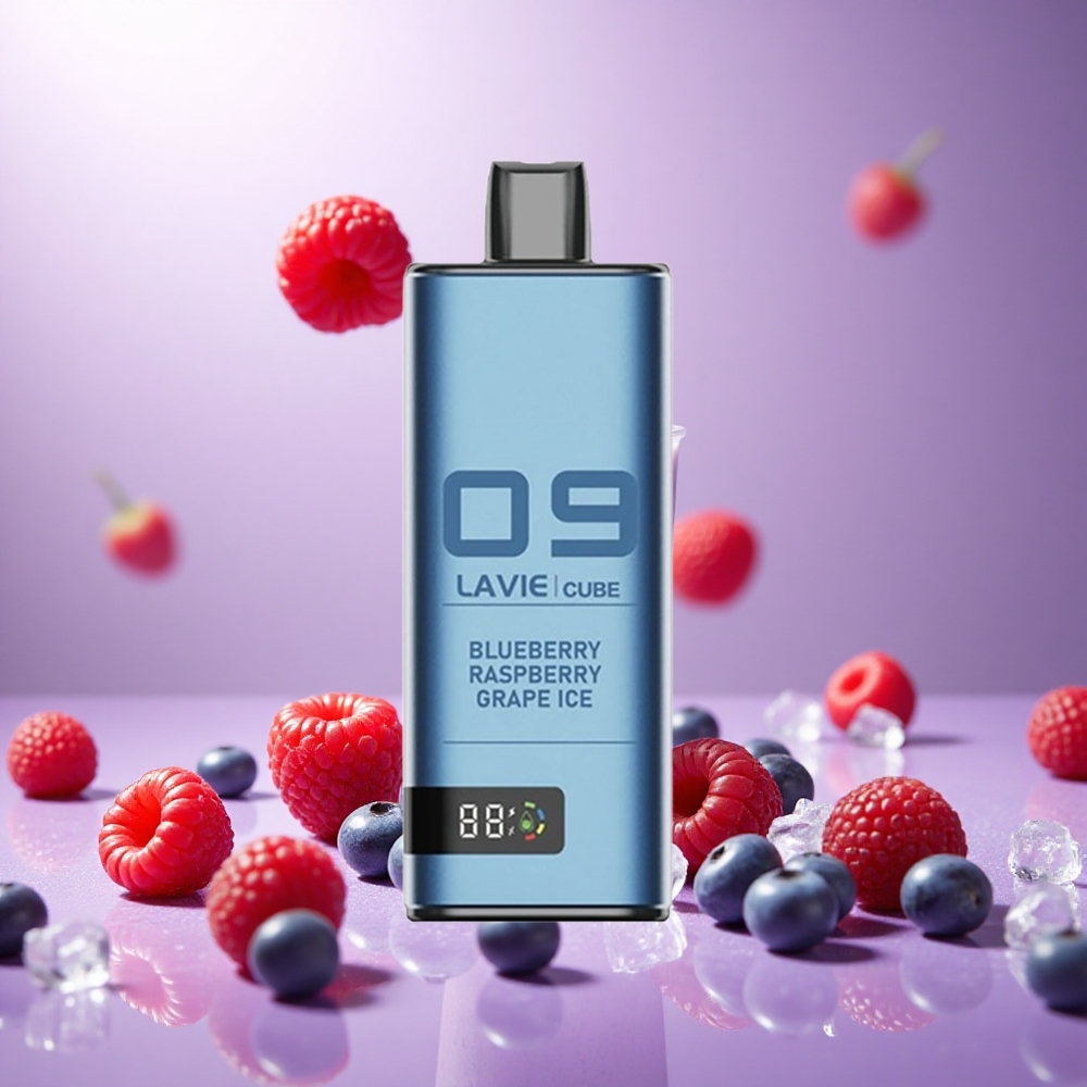 Blueberry Raspberry Grape Ice Lavie Cube 20000 Puffs 28ML Type C vape suppliers South Africa