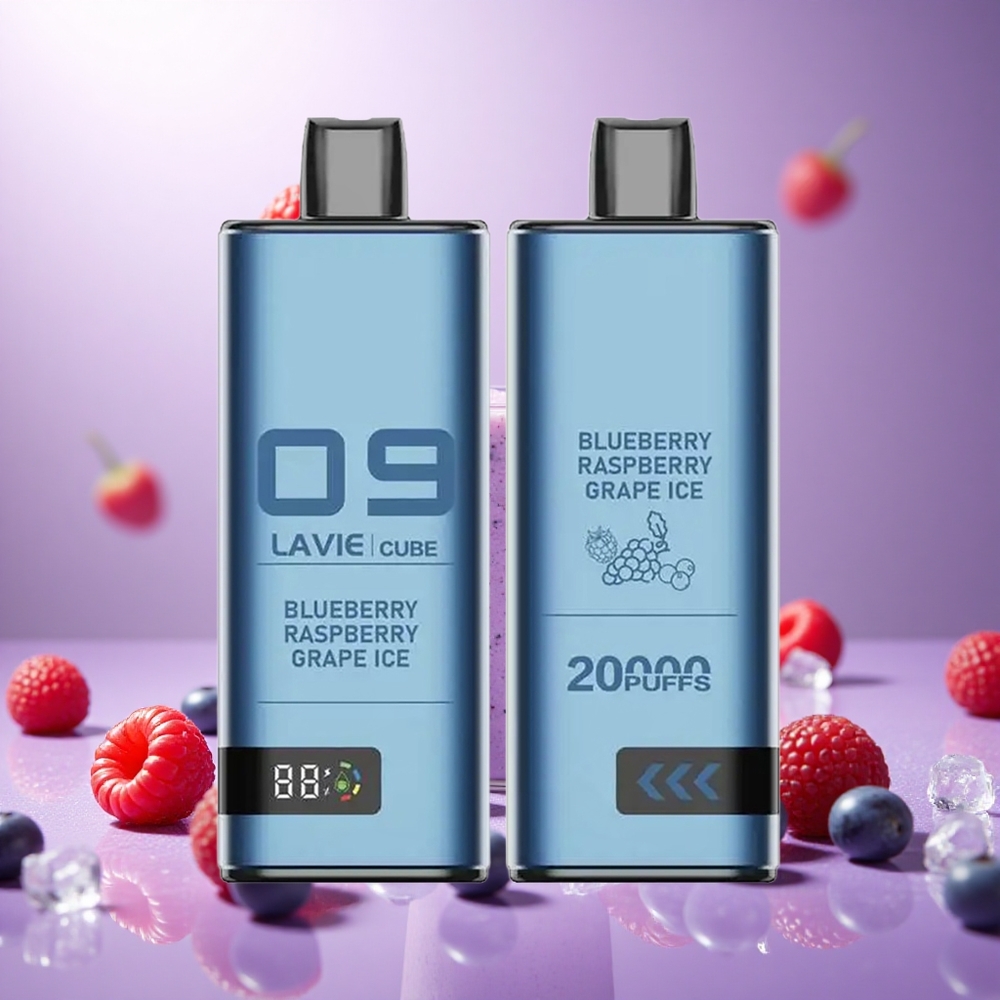 Blueberry Raspberry Grape Ice Lavie Cube 20000 Puffs 28ML Type C vape suppliers South Africa