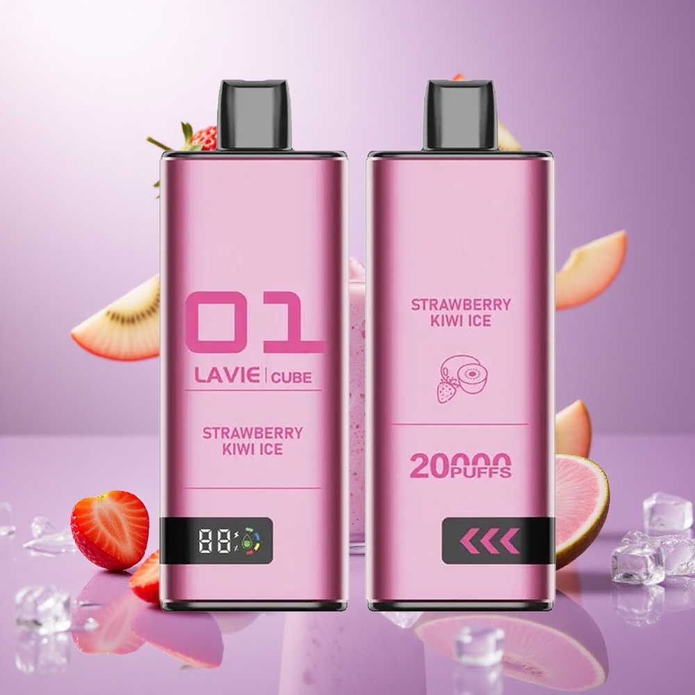 Strawberry Kiwi Ice Lavie Cube 20000 Puffs 28ML vape suppliers South Africa