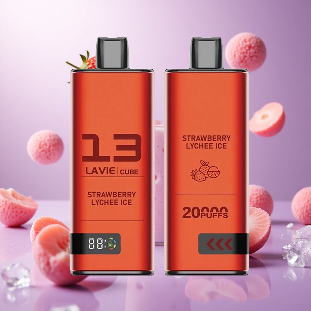Strawberry Lychee Ice Lavie Cube 20000 Puffs 28ML vape suppliers South Africa