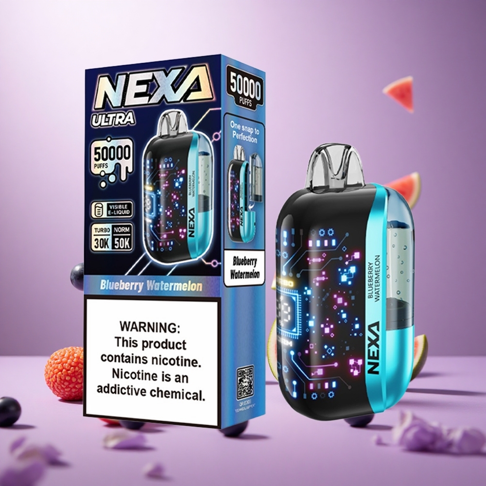 Blueberry Watermelon NEXA Ultra 50000 Puffs 20ml Prefilled vape suppliers South Africa