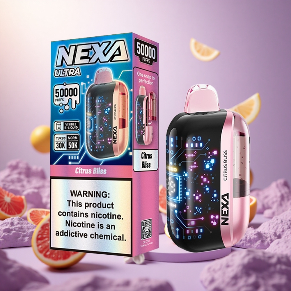 Citrus Bliss NEXA Ultra 50000 Puffs 5% Nicotine vape suppliers South Africa