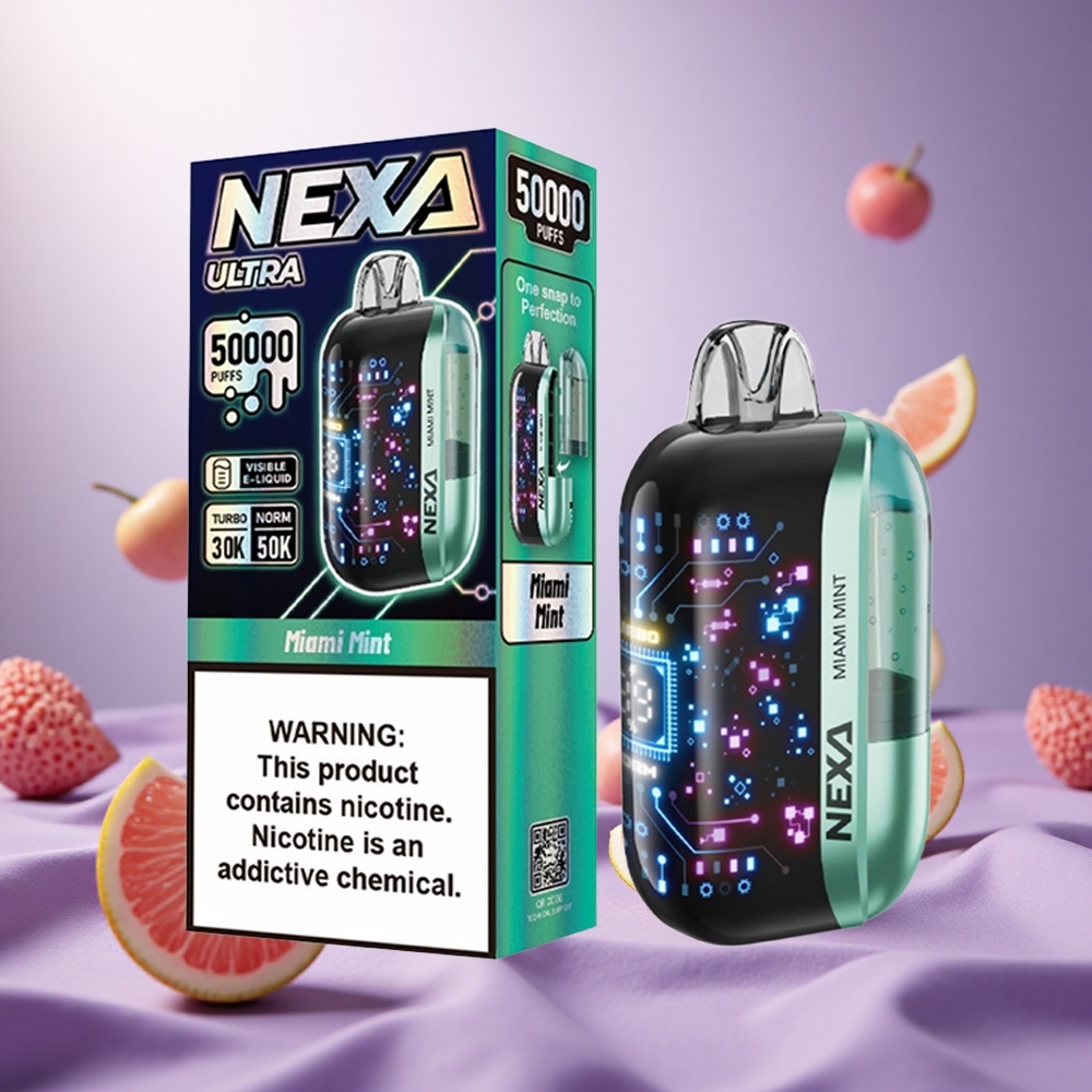 Miami Mint NEXA Ultra 50000 Puffs 20ml Prefilled vape suppliers South Africa