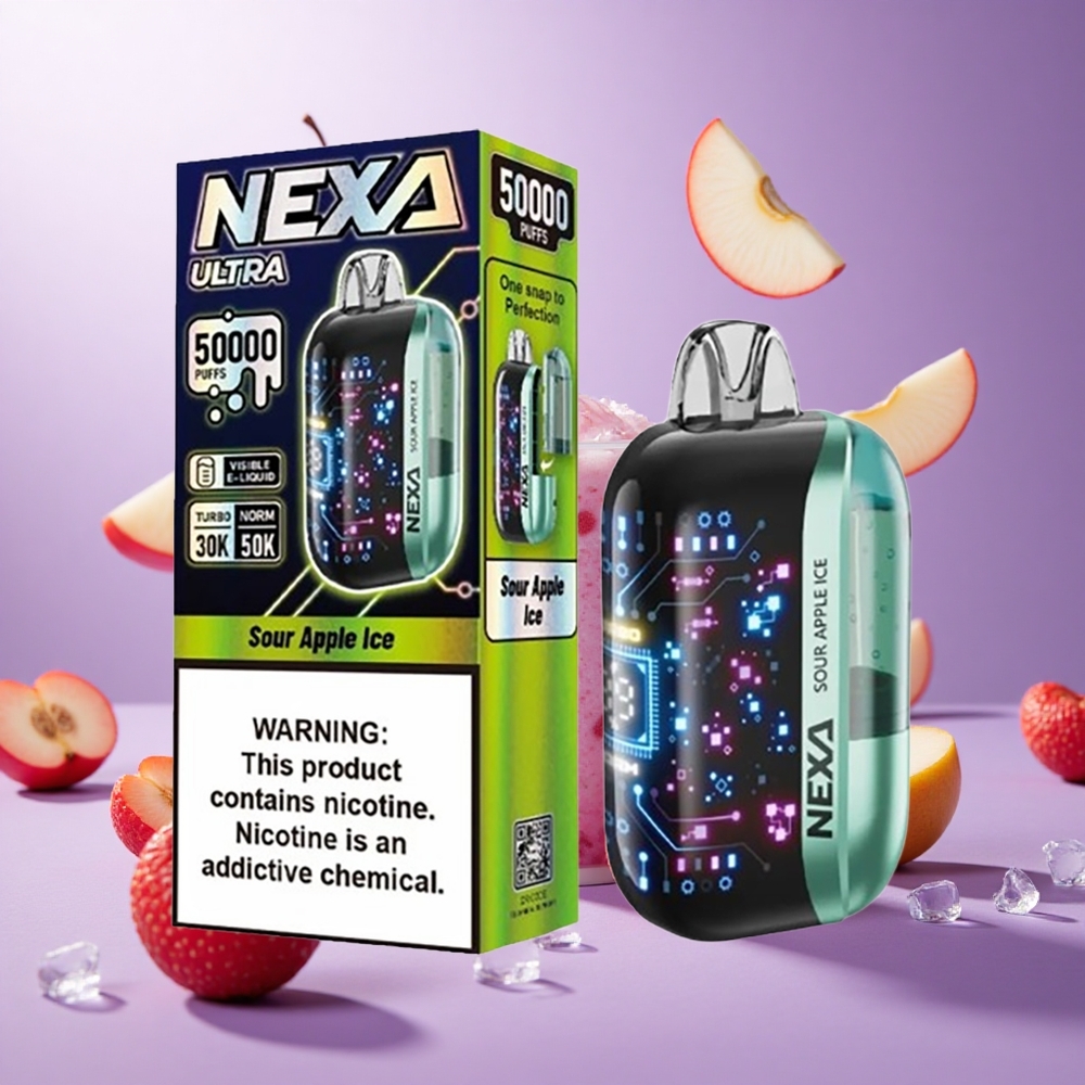 Sour Apple Ice NEXA Ultra 50000 Puffs 20ml Prefilled vape suppliers South Africa
