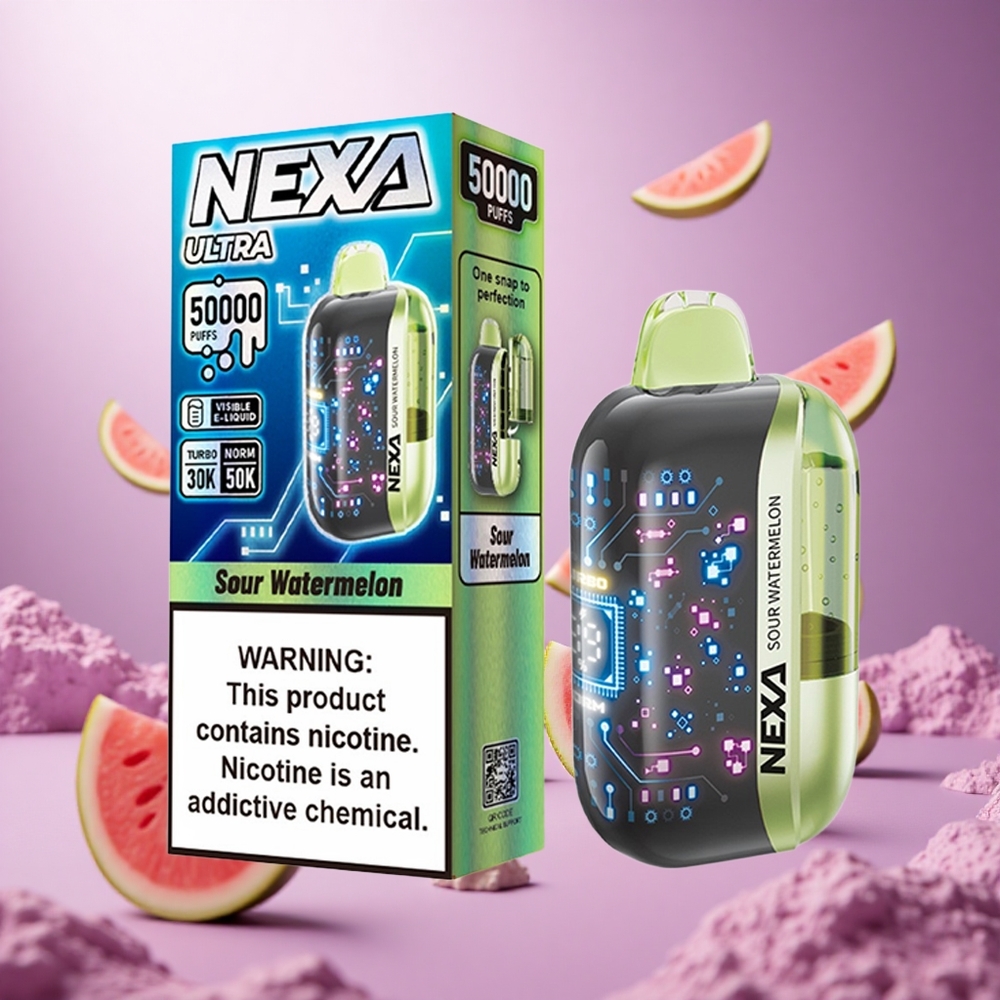 Sour Watermelon NEXA Ultra 50000 Puffs 20ml Prefilled vape suppliers South Africa