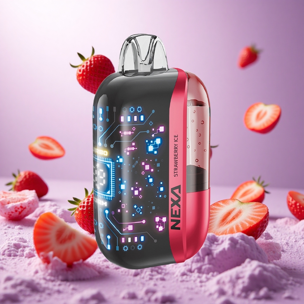 Strawberry Ice NEXA Ultra 50000 Puffs 20ml Prefilled vape suppliers South Africa