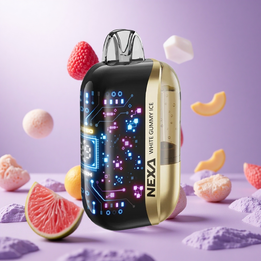 White Gummy Ice NEXA Ultra 50000 Puffs 20ml Prefilled vape suppliers South Africa