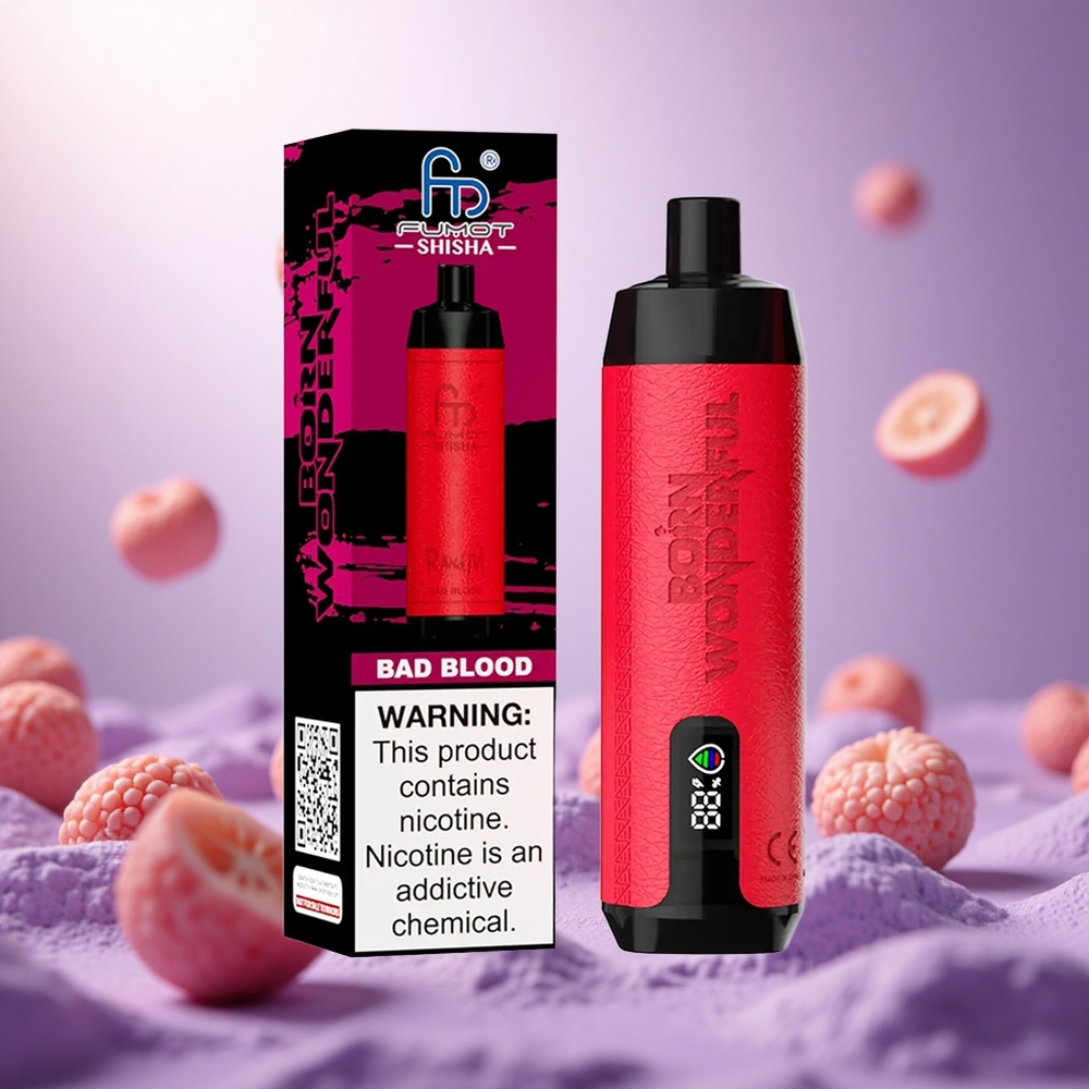 Bad Blood RandM Fumot Shisha 10000 Puffs 18ml Prefilled vape suppliers South Africa