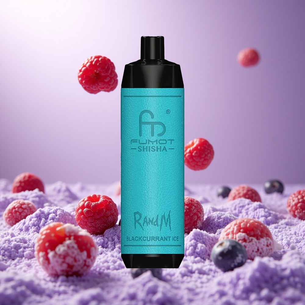 Blackcurrant Ice RandM Fumot Shisha 10000 Puffs Disposable Vape with 18ml Prefilled e-liquid vape suppliers South Africa