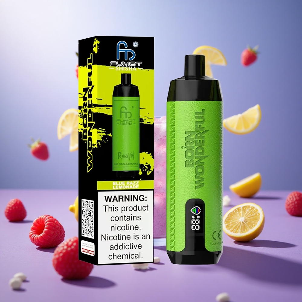 Blue Razz Lemonade RandM Fumot Shisha 10000 Puffs LED Indicator Type-C Port vape suppliers South Africa