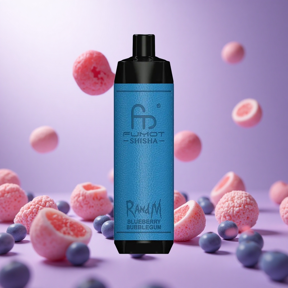 Blueberry Bubblegum RandM Fumot Shisha 10000 Puffs LED Indicator Type-C Port vape suppliers South Africa