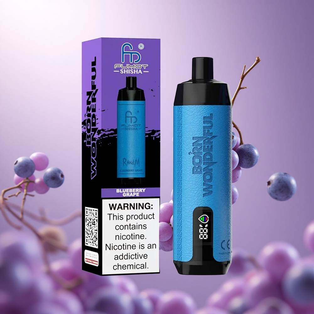 Blueberry Grape RandM Fumot Shisha 10000 Puffs 18ml Prefilled Vape suppliers South Africa