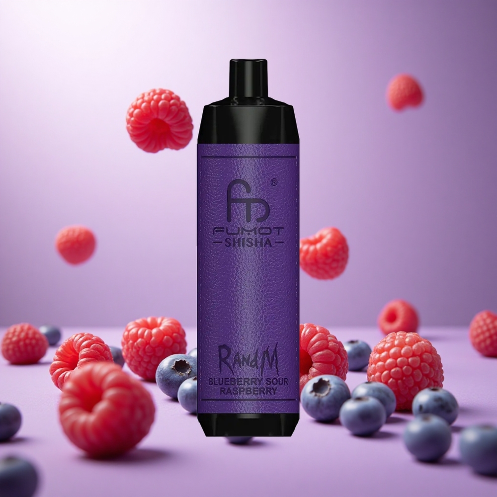 Blueberry Sour Raspberry RandM Fumot Shisha 10000 Puffs Disposable Vape with LED Indicator vape suppliers South Africa