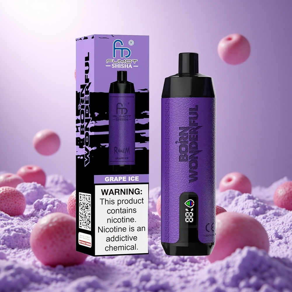 Grape Ice RandM Fumot Shisha 10000 Puffs LED Indicator vape suppliers South Africa