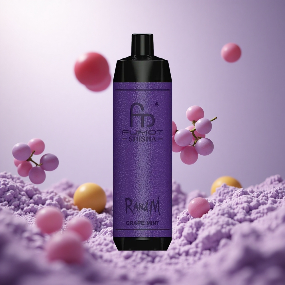 Grape Mint RandM Fumot Shisha 10000 Puffs 18ml Prefilled Disposable Vape vape suppliers South Africa