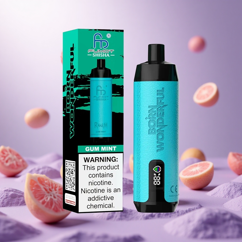 Gum Mint RandM Fumot Shisha 10000 Puffs 18ml Prefilled Vape suppliers South Africa
