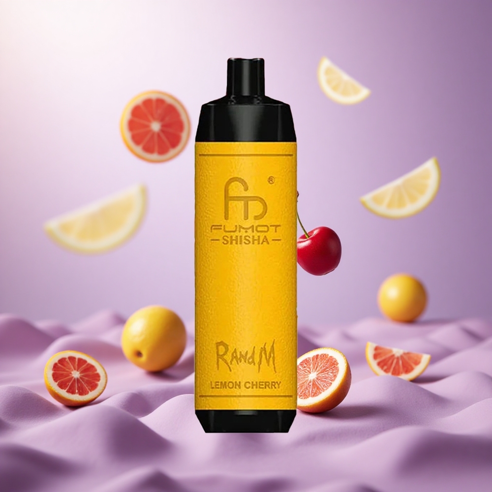 Lemon Cherry RandM Fumot Shisha 10000 Puffs 18ml Disposable Vape vape suppliers South Africa