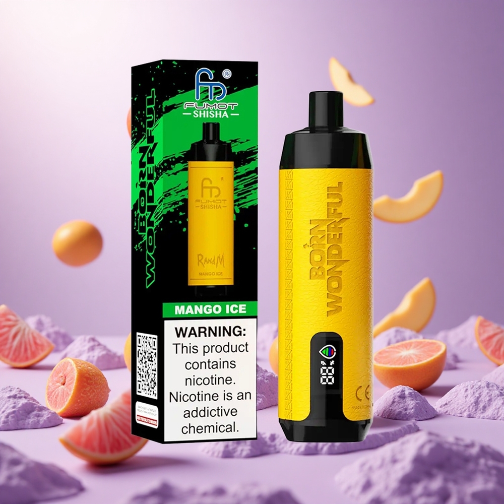 Mango Ice RandM Fumot Shisha 10000 Puffs 18ml Prefilled vape suppliers South Africa