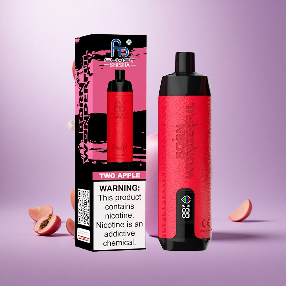 Two Apple RandM Fumot Shisha 10000 Puffs 18ml Vape suppliers South Africa