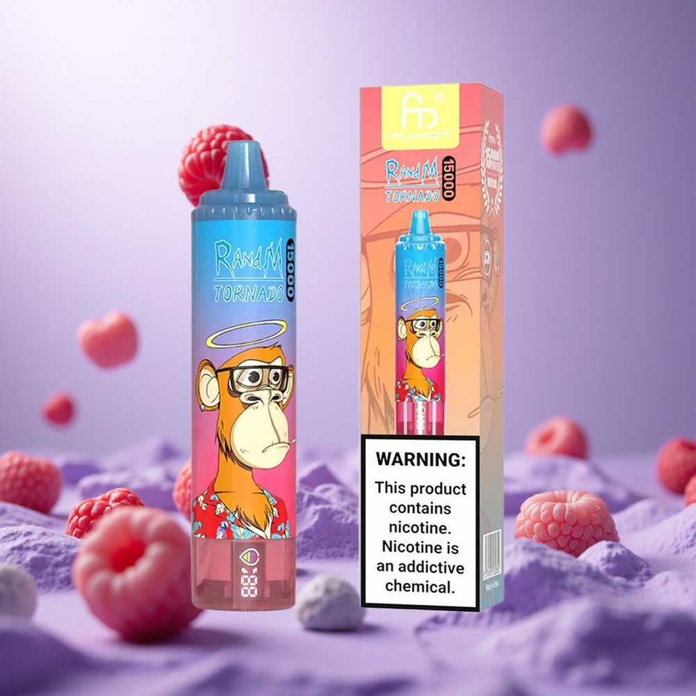 Blue Razz Cherry RandM Fumot Tornado 15000 Puffs 25ml Mesh Coil vape suppliers South Africa
