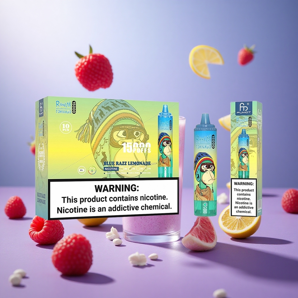 Blue Razz Lemonade RandM Fumot Tornado 15000 Puffs 25ml Vape suppliers South Africa