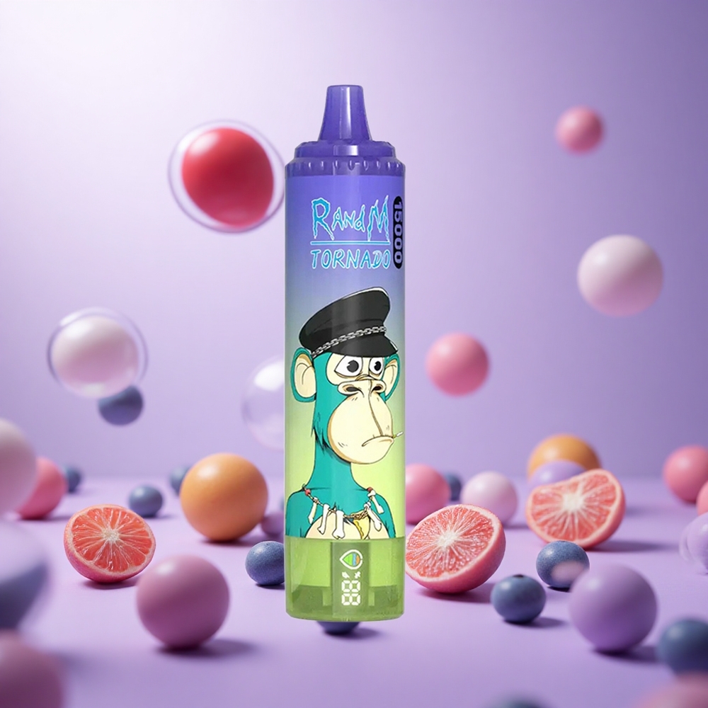 Blueberry Bubble Gum RandM Fumot Tornado 15000 Puffs 25ml Mesh Coil vape suppliers South Africa