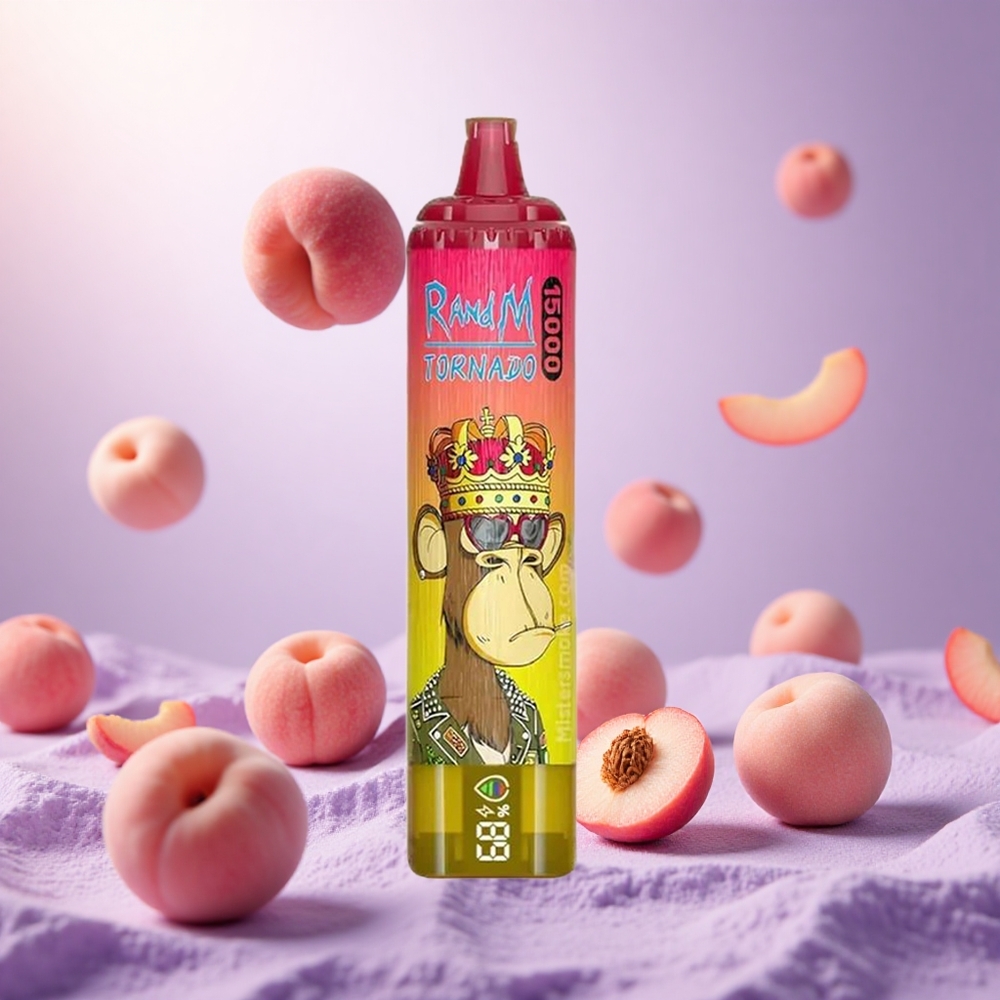 Iced Peach Fumot Tornado 15000 Puffs 25ml Mesh Coil vape suppliers South Africa