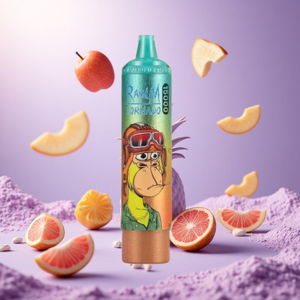 Iced Pineapple RandM Fumot Tornado 15000 Puffs Mesh Coil Type-C Rechargeable vape suppliers South Africa